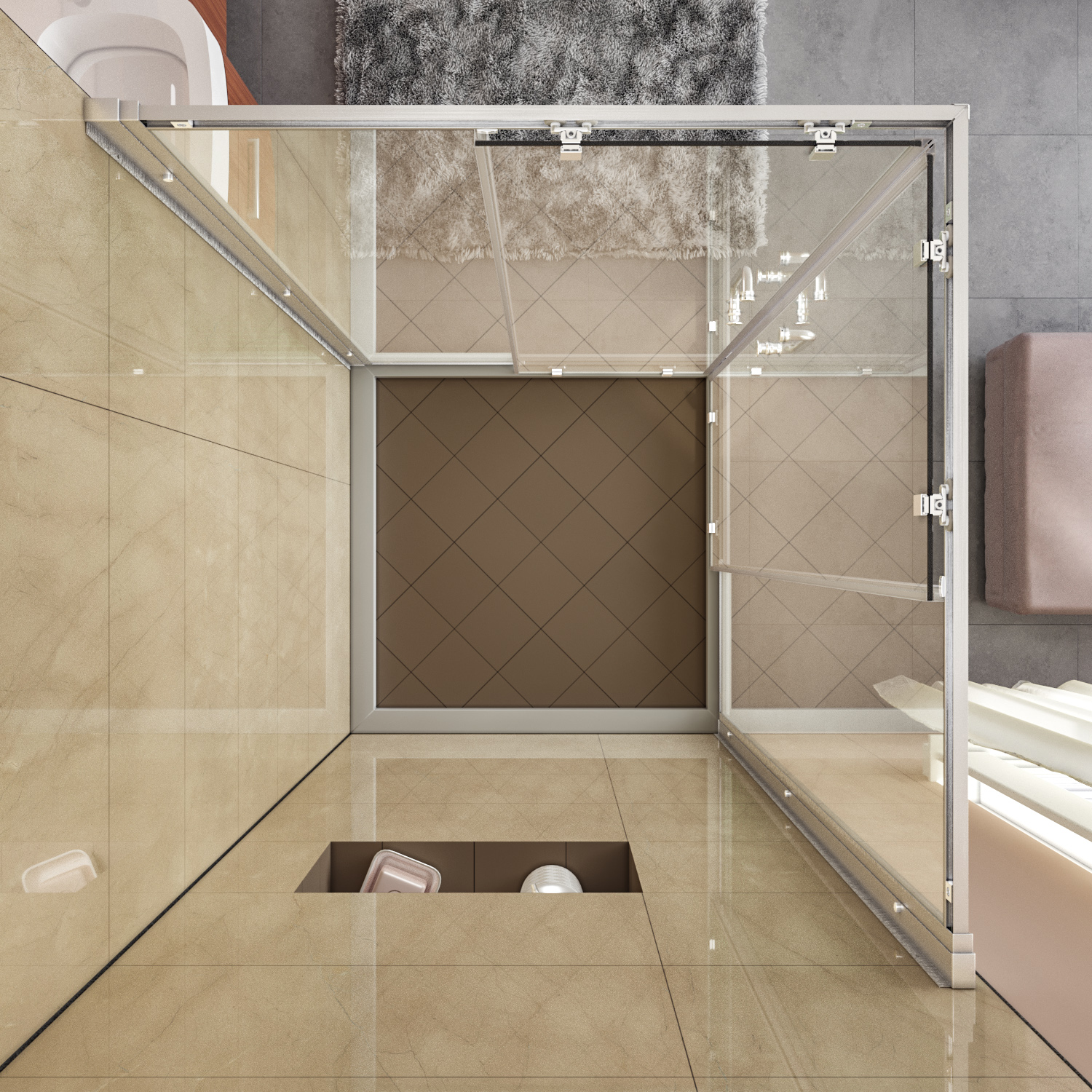 corner shower doors for sale