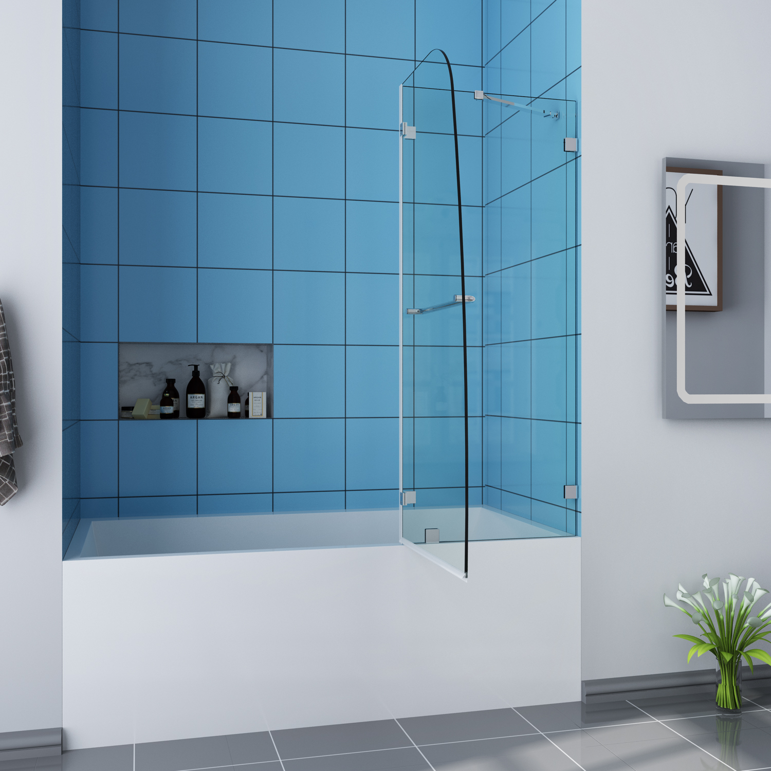 Frameless Glass Bathtub Doors